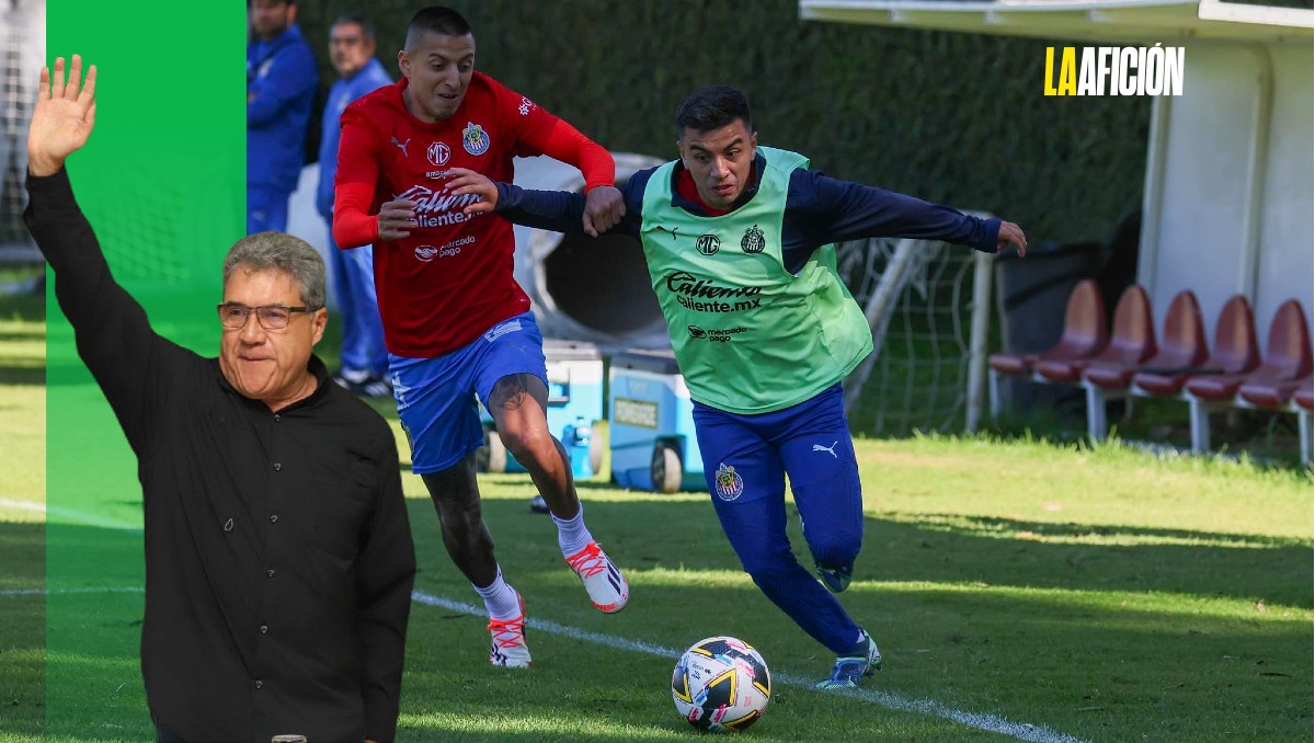 Armando Martínez, alcalde de Altamira, estuvo presente en el entrenamiento de Chivas.