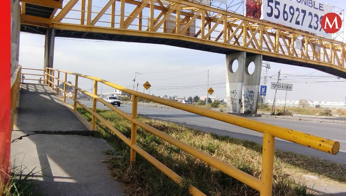 Denuncian que los puentes peatonales no cuentan la estructura necesaria para personas con capacidades diferentes. Foto: (Especial)