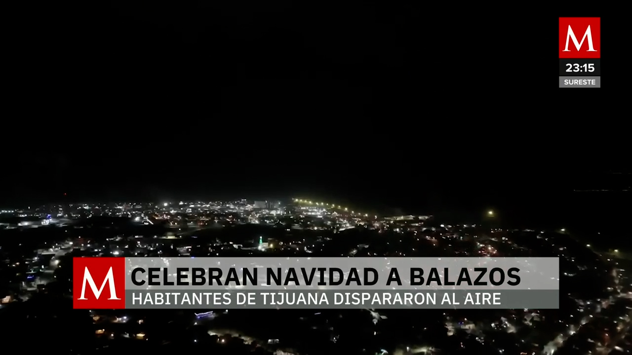 Disparos al aire en Tijuana generan alarma en Navidad