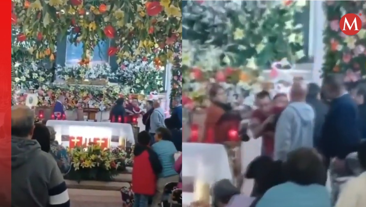 El hombre atacó al padre pese a la presencia de religiosos. | Especial
