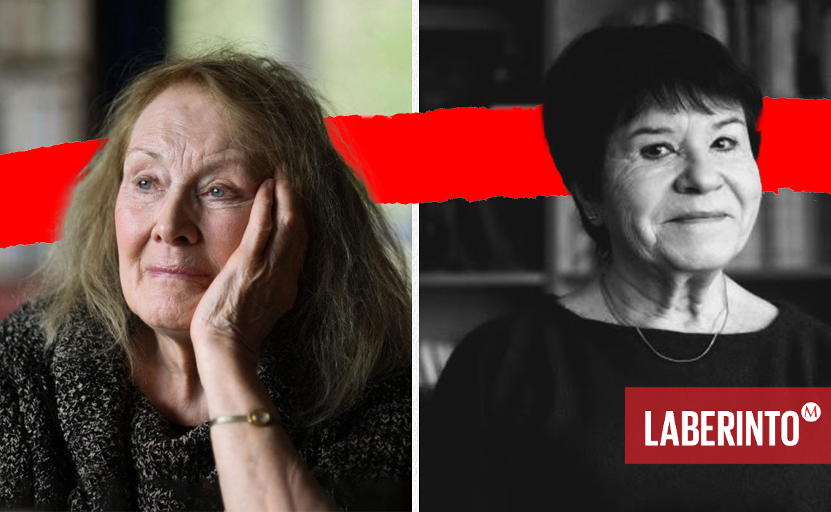 La novelista Annie Ernaux y la socióloga Rose-Marie Lagrave, respectivamente. (Especial)