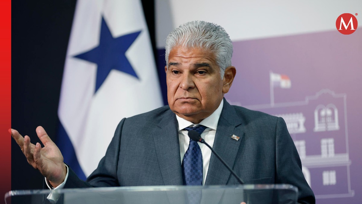 El presidente de Panamá, José Raúl Mulino, durante una conferencia de prensa | EFE