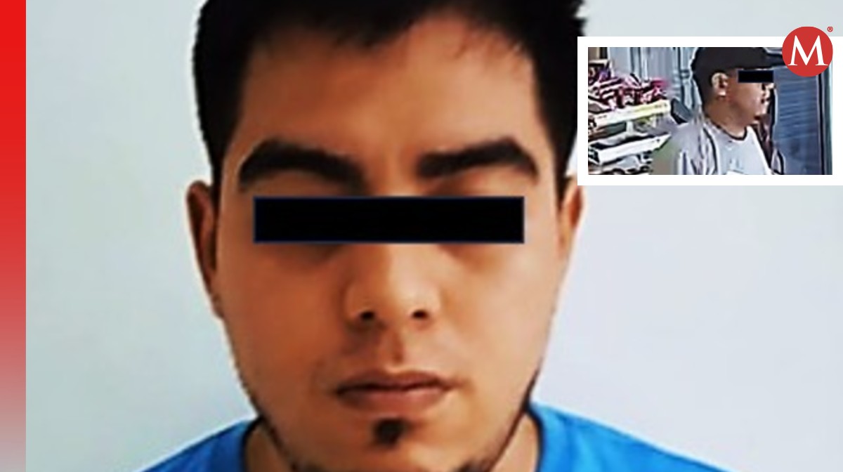 Hombre es detenido al robar farmacia en Apodaca. Foto: Especial