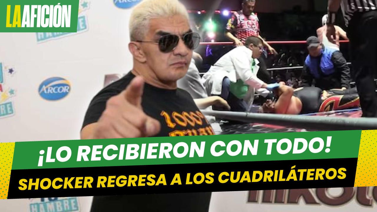 Shocker “regresa” a luchar tras anunciar su recaída en las adicciones; es sacado en camilla