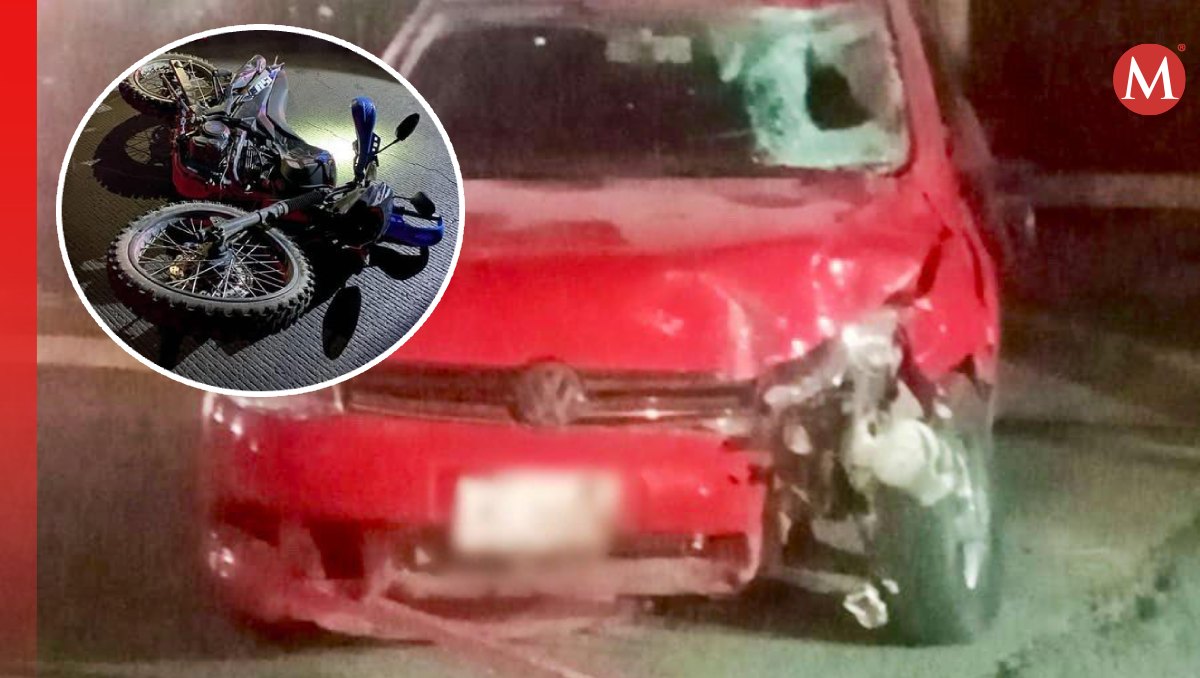 Tras embestir al motociclista, el responsable huyó y lo dejó tirado sobre la calle. Foto: (Especial)