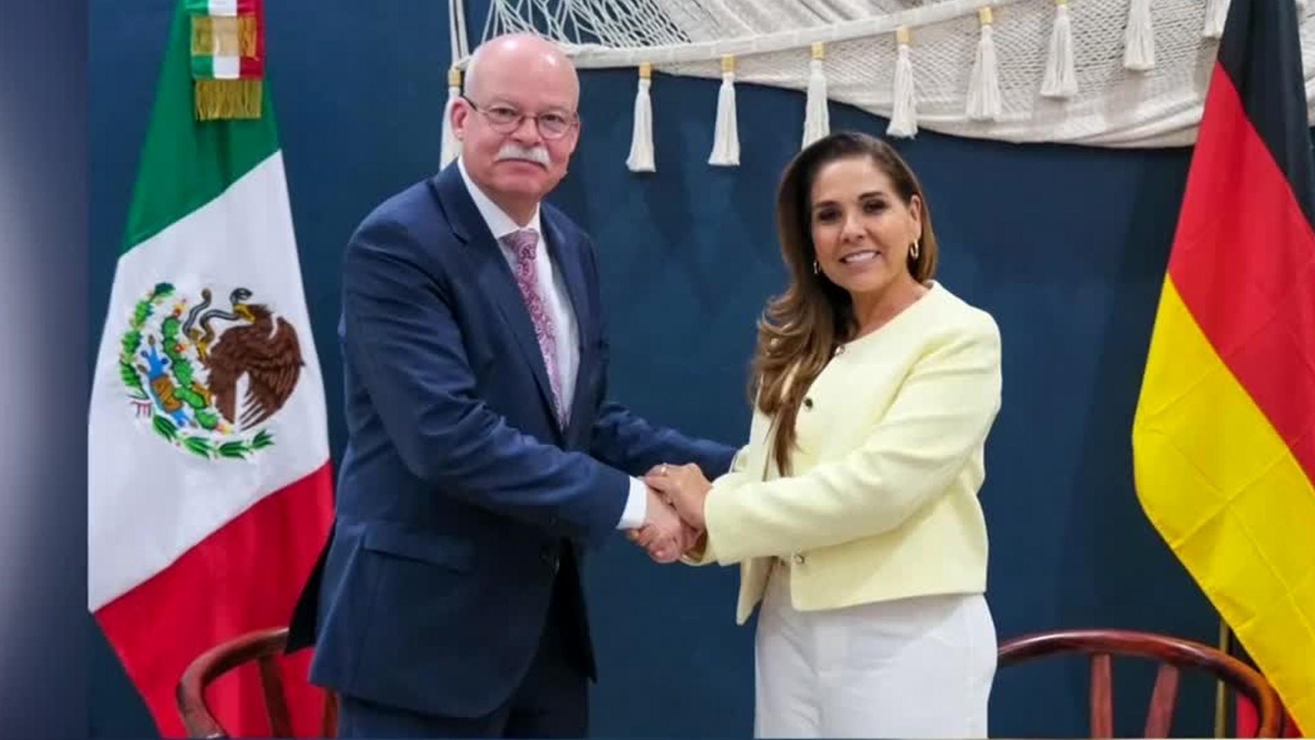 Gobernadora de Quintana Roo se reúne con el embajador de Alemania para fortalecer cooperación
