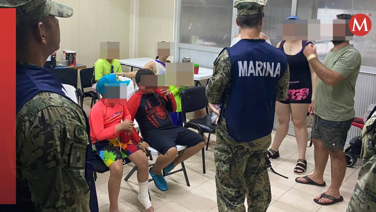 El rescate estuvo a cargo de elementos navales de la Quinta Región en Quintana Roo (Semar)