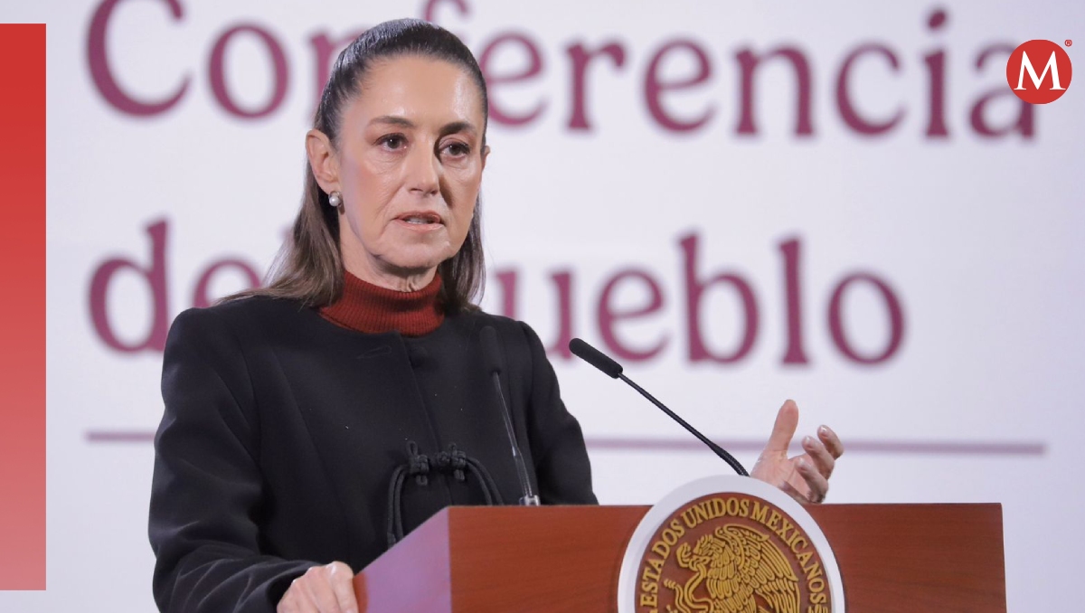 Claudia Sheinbaum Pardo, Presidenta de México durante conferencia matutina en Palacio Nacional. | Foto: Ariel Ojeda