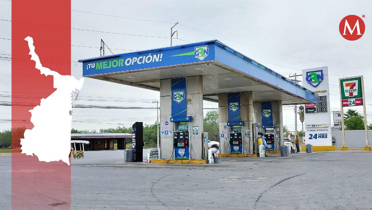 Gasolinera con marca distinta a Pemex en Tamaulipas.