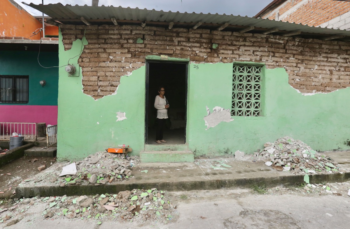 Michoacán tras sismo de 7.7 grados en 2022.| Foto: Ariel Ojeda.