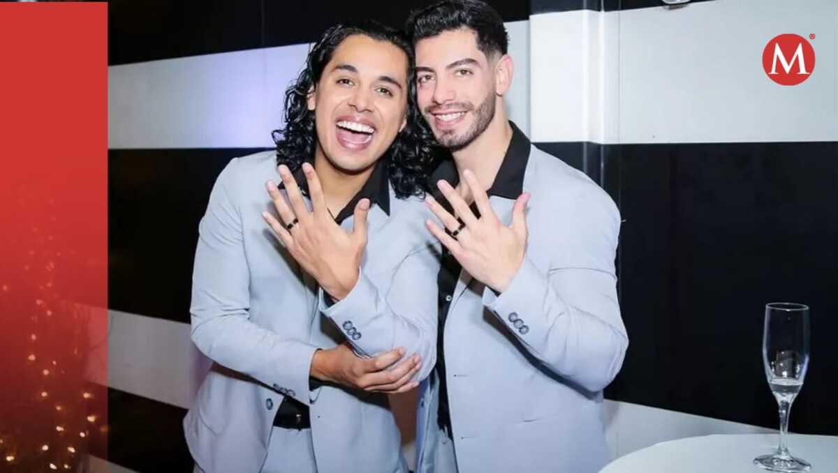 Jhonny Caz junto a su nuevo esposo Jonathan Bencomo