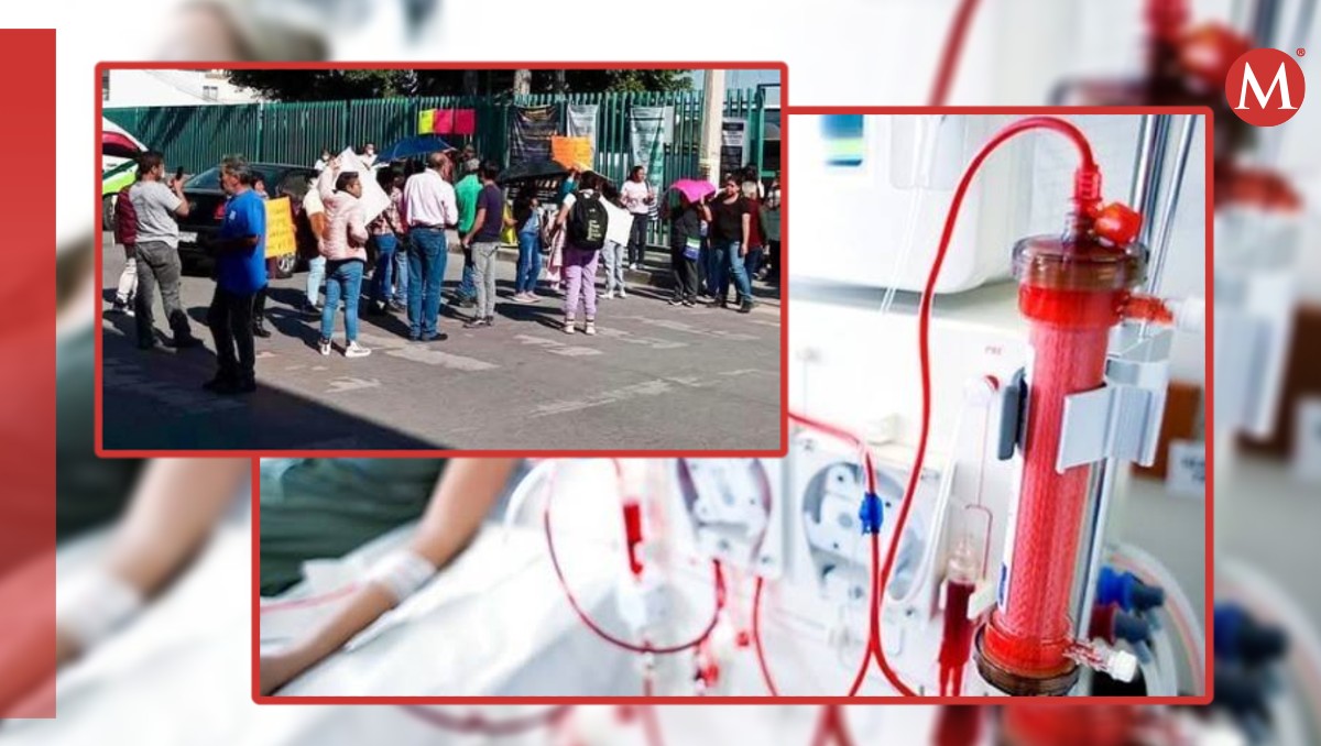 Pacientes de hemodiálisis del IMSS bloquean caseta por cambio de proveedor