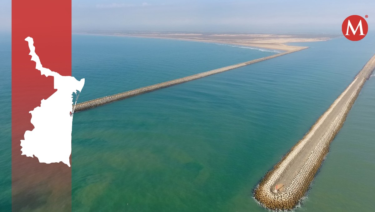 Canal de navegación al puerto de Matamoros, en Tamaulipas.