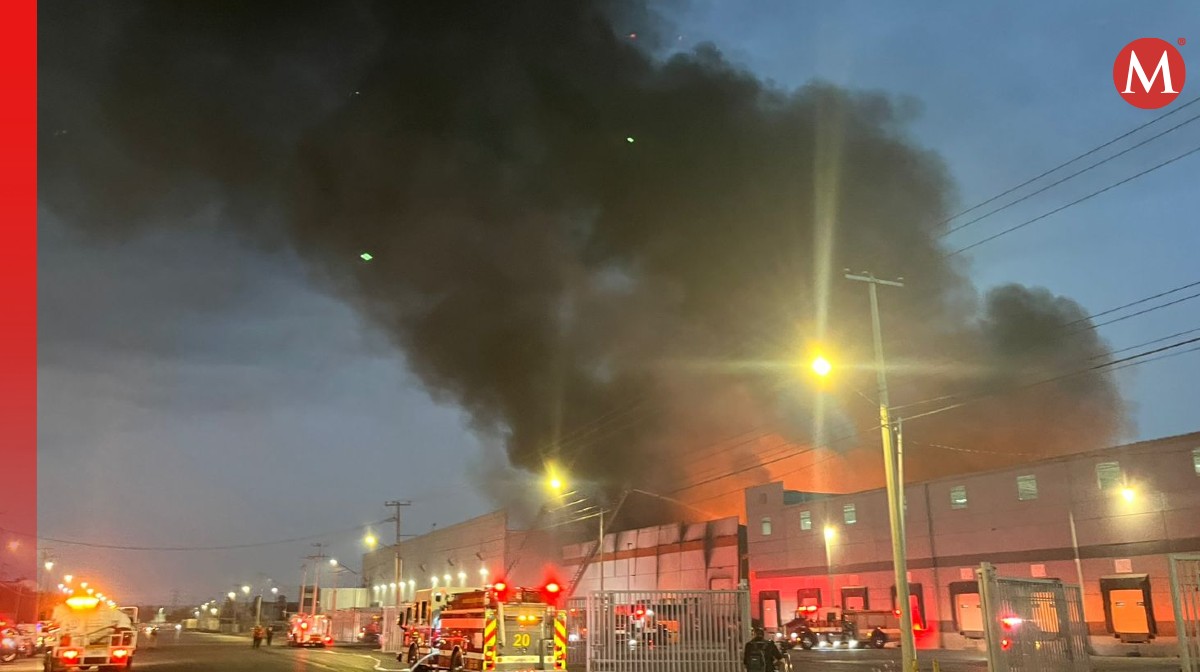 Incendio en Escobedo, Nuevo León. Foto: Especial