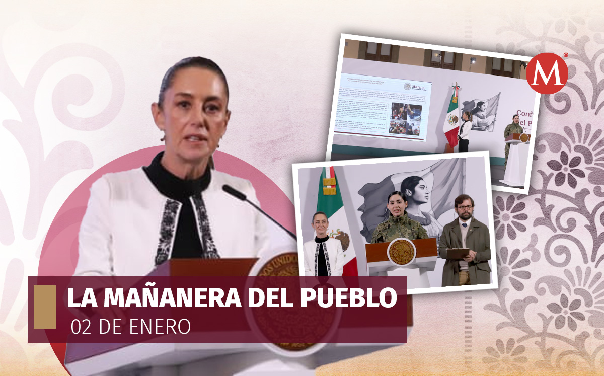 La Mañanera del Pueblo de Sheinbaum hoy 2 de enero 2025 | Fotos: Jesús Quintanar