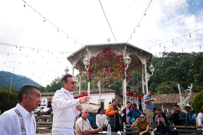 Pablo Lemus visitó el municipio de San Sebastián del Oeste. (Cortesía)