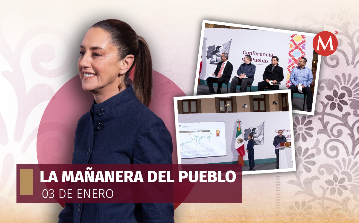 La Mañanera del Pueblo de Claudia Sheinbaum hoy 3 de enero | Fotos: Especial
