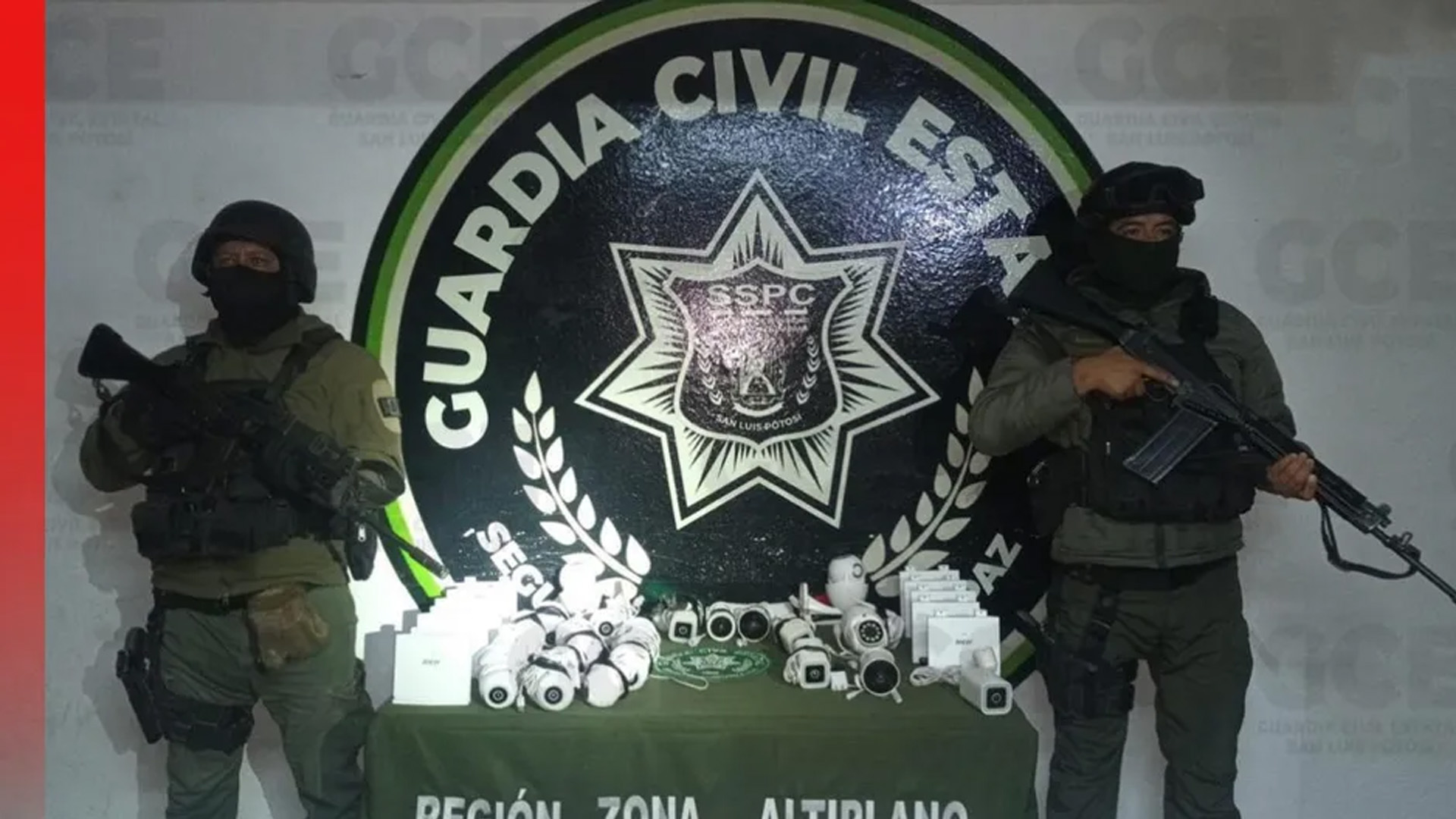 Autoridades desmantelan red de cámaras de vigilancia de delincuencia organizada en SLP