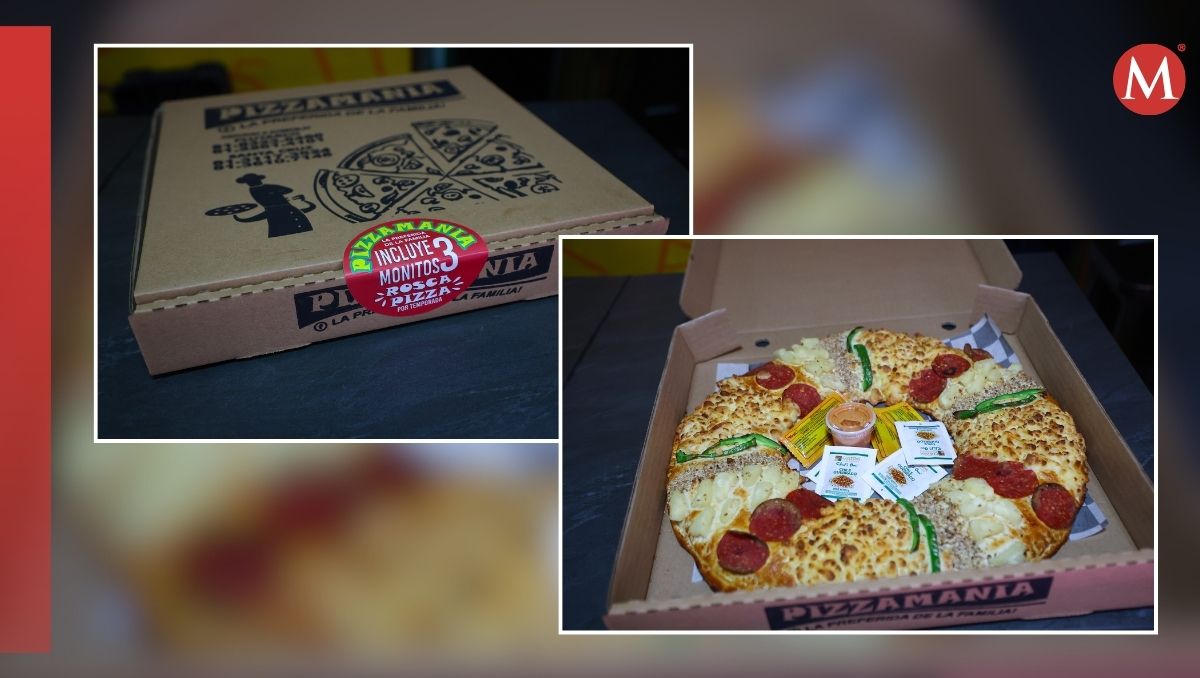 Así luce la rosca estilo pizza. Jorge López