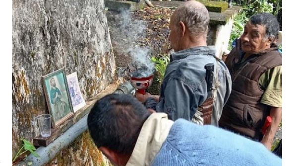Realizan ofrenda en el manantial “Ojo de Agua”. (Especial)