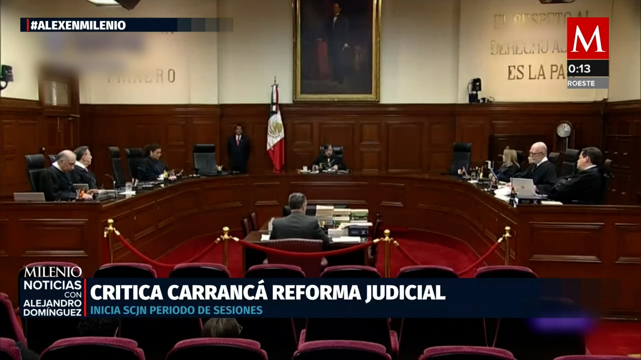 Suprema Corte inicia periodo judicial y González Alcántara critica reforma al Poder Judicial