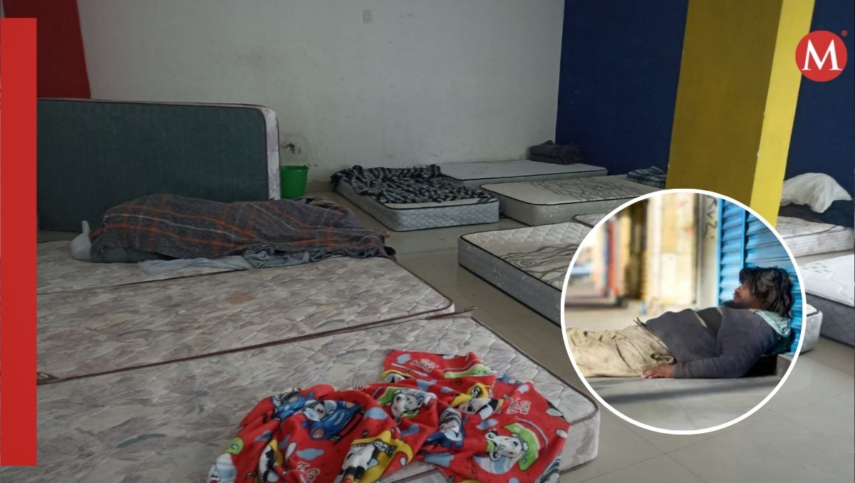 Albergue instalado en el Gimnasio "Luis L. Vargas" de Gómez Palacio. | Especial