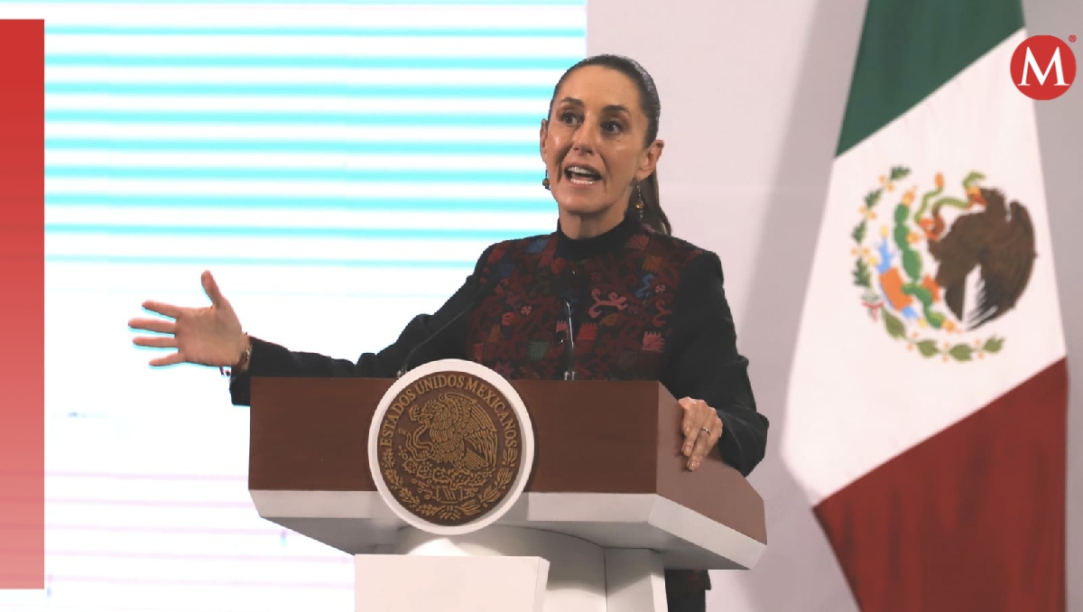 Conferencia mañanera de la Presidenta el 8 de enero en Palacio Nacional. | Javier Ríos