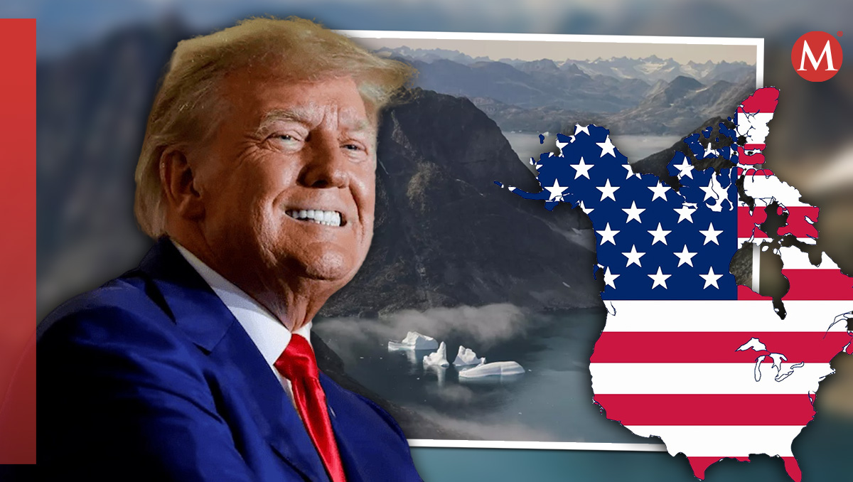 Donald Trump no descartó el uso de la fuerza para apoderarse del territorio. (Diseño: Milenio)