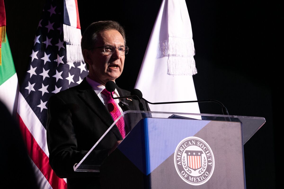 Esteban Moctezuma, embajador de México en Estados Unidos, durante convención. | Cuartoscuro