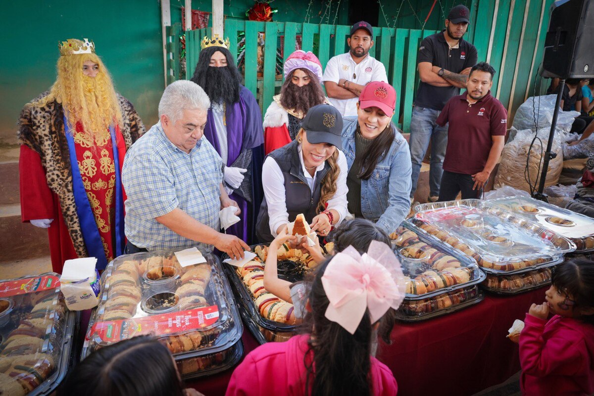 La gobernadora de Guerrero, Evelyn Salgado, celebró el Día de Reyes en varias comunidades de la Sierra de Chilpancingo.
