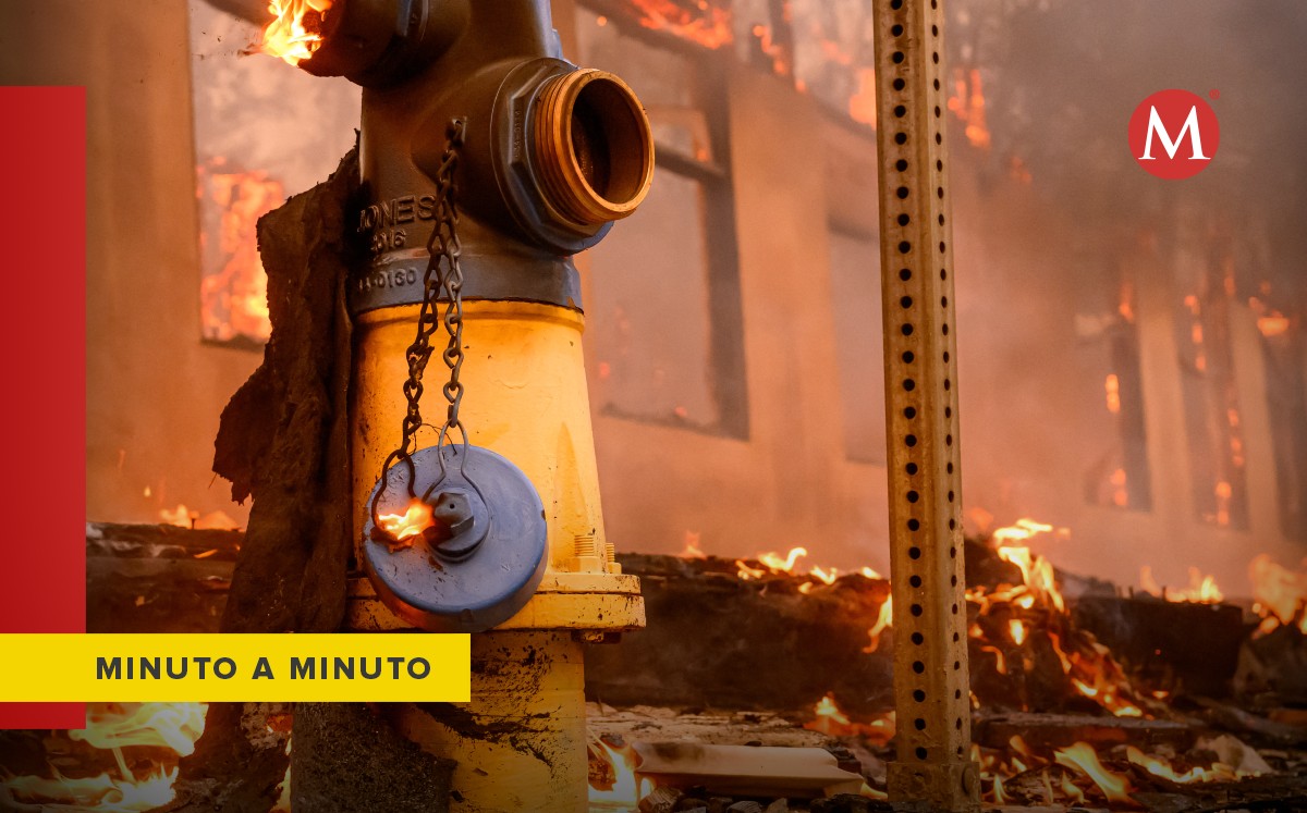 Sigue el minuto a minuto de los incendios forestales en el condado de Los Ángeles que llegaron a Hollywood.