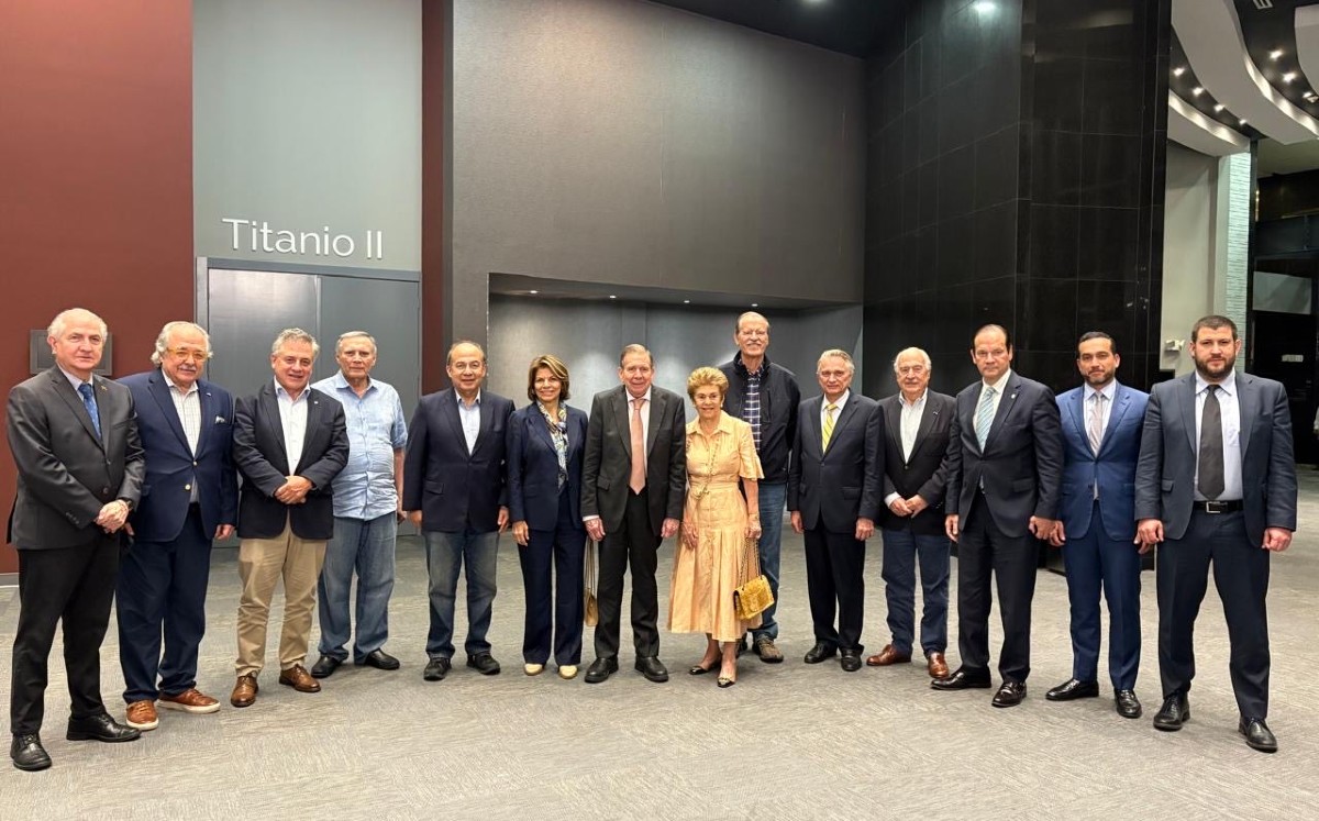 Ex presidentes latinoamericanos se reúnen para apoyar a González Urrutia. (Foto: X @AndresPastrana)