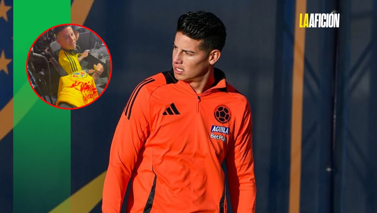 Así reaccionó James Rodríguez al ver una playera del América (Instagram @jamesrodriguez10)