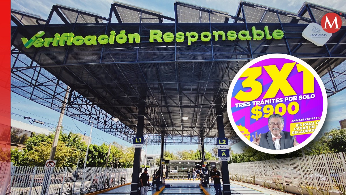Así es el trámite de la verificación vehicular; ¿cómo hacer el trámite gratis con Paquetazo en Jalisco? (Fotos: Cortesía y X | Diseño: Milenio)
