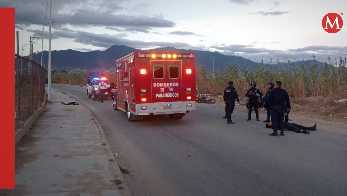 Agentes de tránsito son atropellados en San Antonio de la Cal, Oaxaca | Especial