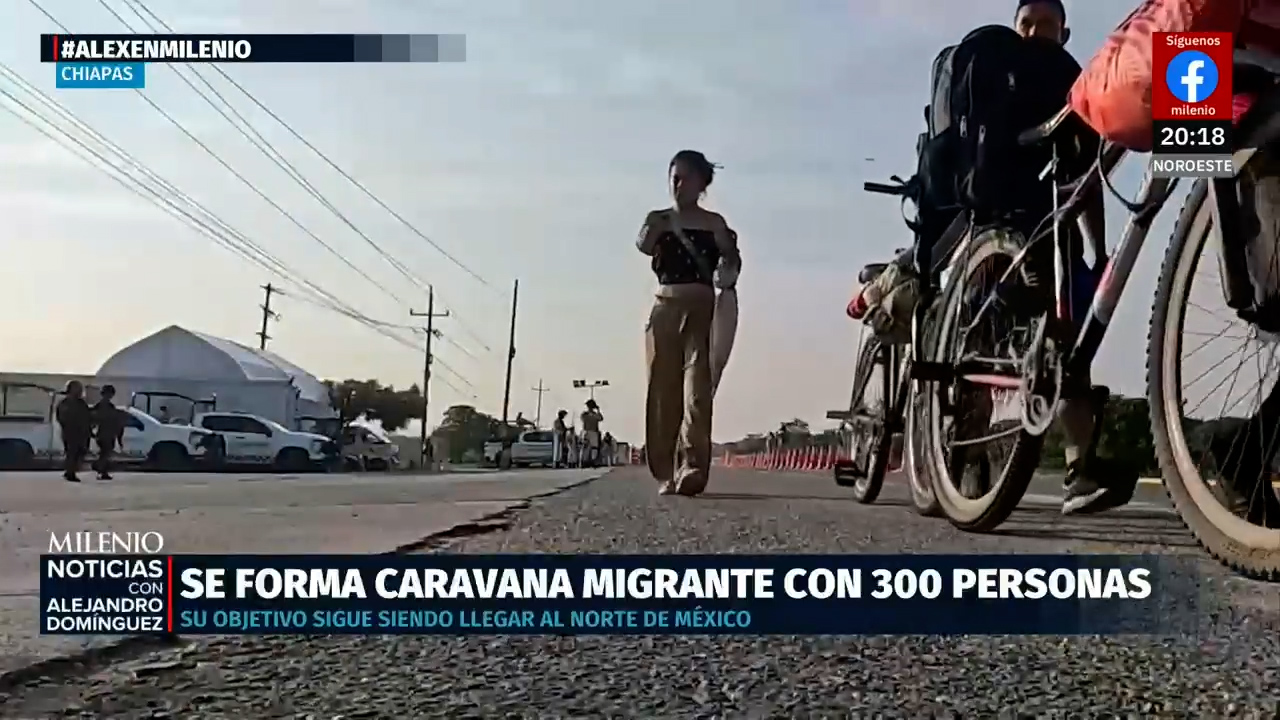 Nueva caravana migrante en Chiapas con 300 personas en busca de mejores oportunidades