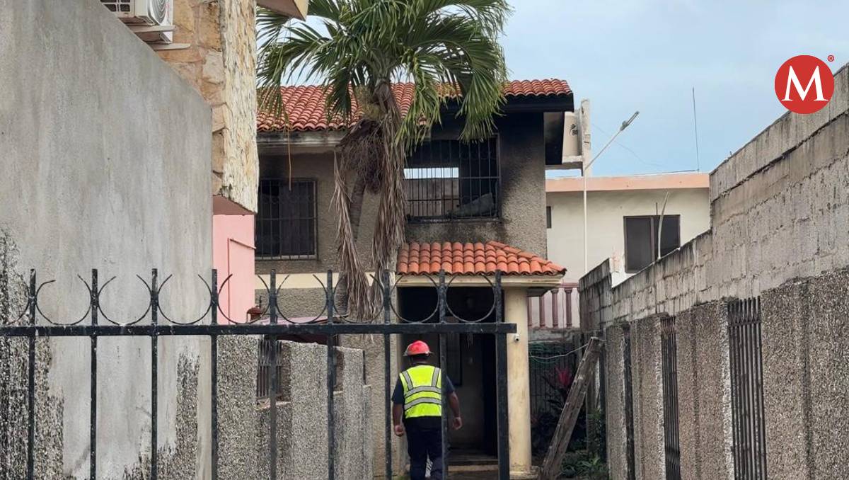 Incendio en casa en Ciudad Madero. (Alberto Cano)