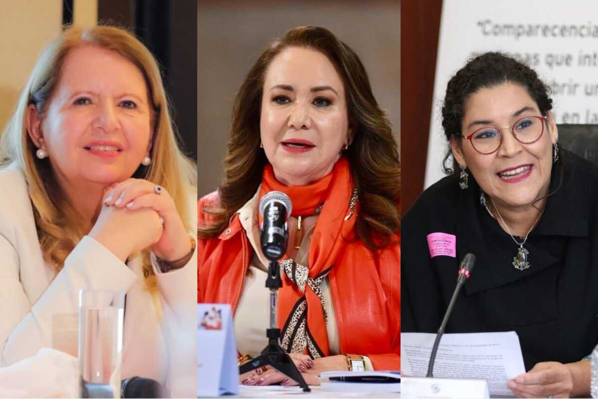 Lenia Batres Guadarrama, Yasmín Esquivel Mossa y Loretta Ortiz Ahfl
