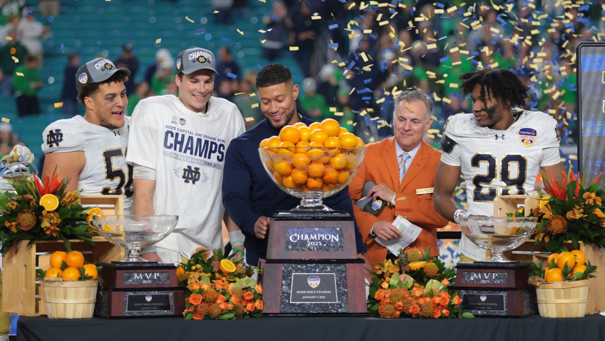 Notre Dame gana el Orange Bowl 2025 y avanza a la final del colegial (Reuters)