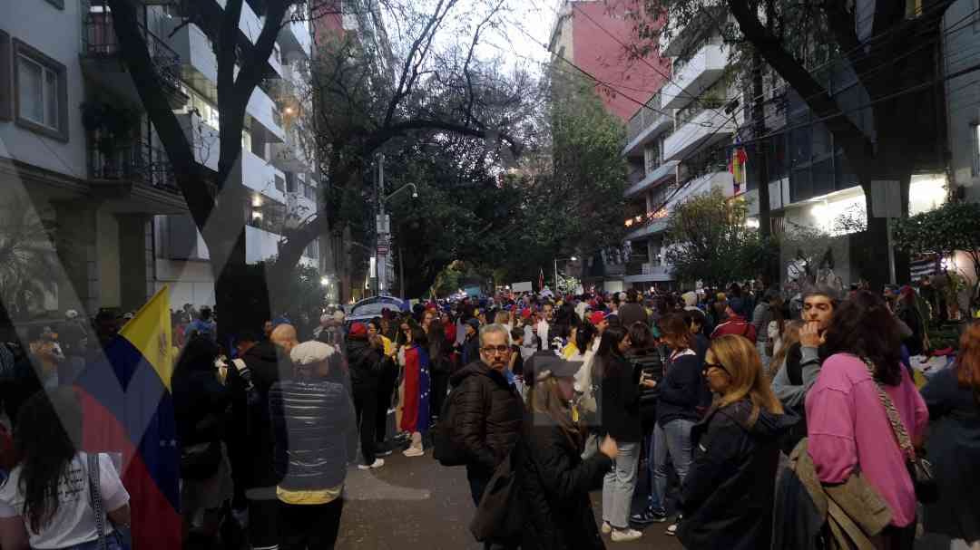 Reiteraron su apoyo a la líder opositora María Corina Machado. (Foto: Jorge Becerril)