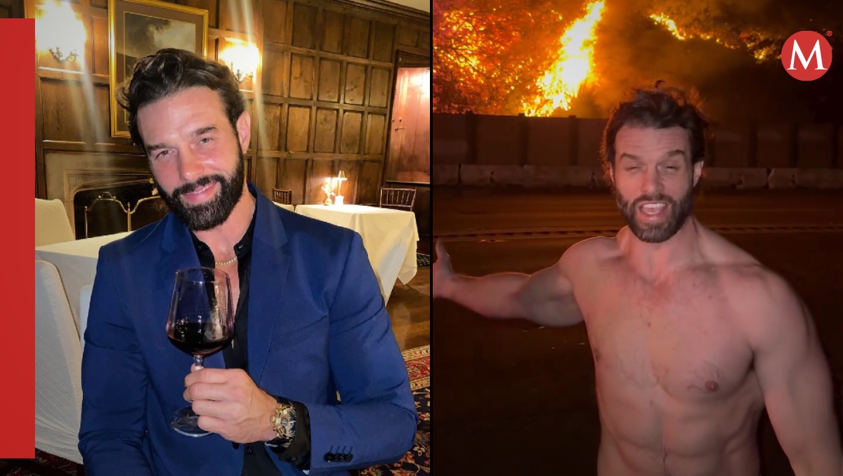 Actor Eric Funderwhite es criticado por aparecer con poca ropa en medio de incendios en LA | ESPECIAL