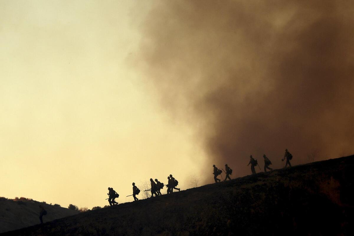 Incendio forestal de Kenneth en Los Ángeles. | EFE