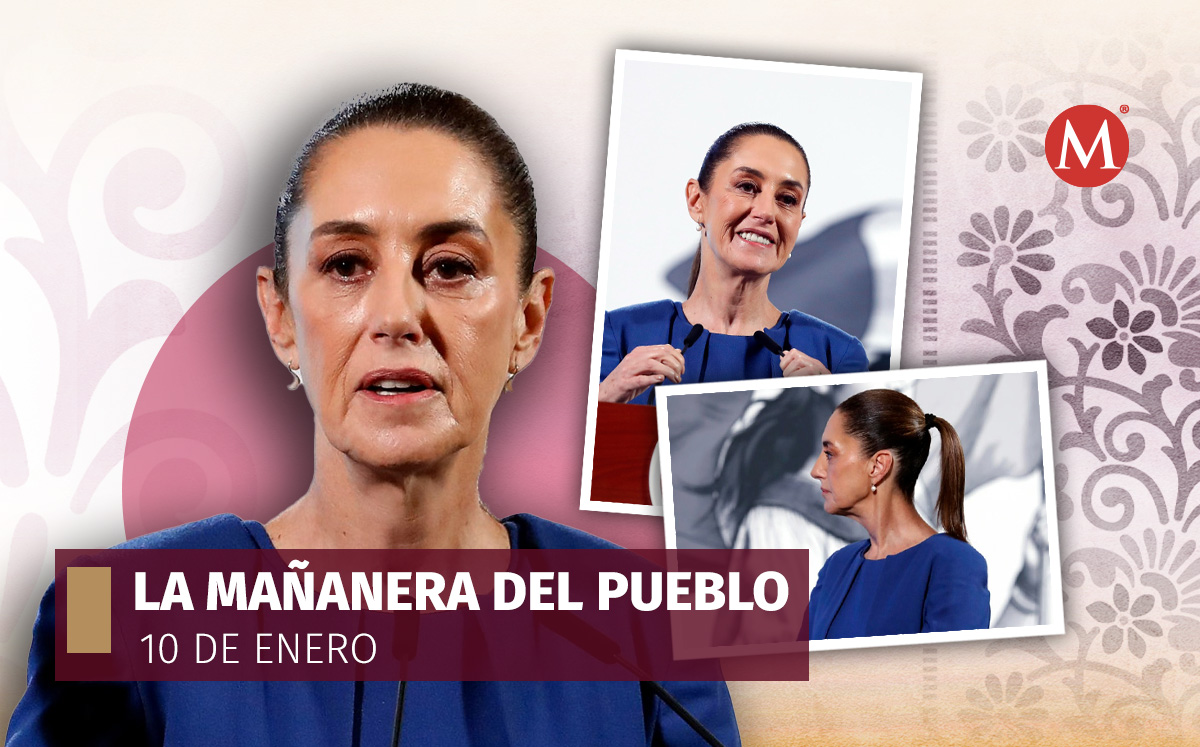 La Mañanera del Pueblo de Claudia Sheinbaum hoy 10 de enero | Fotos: EFE