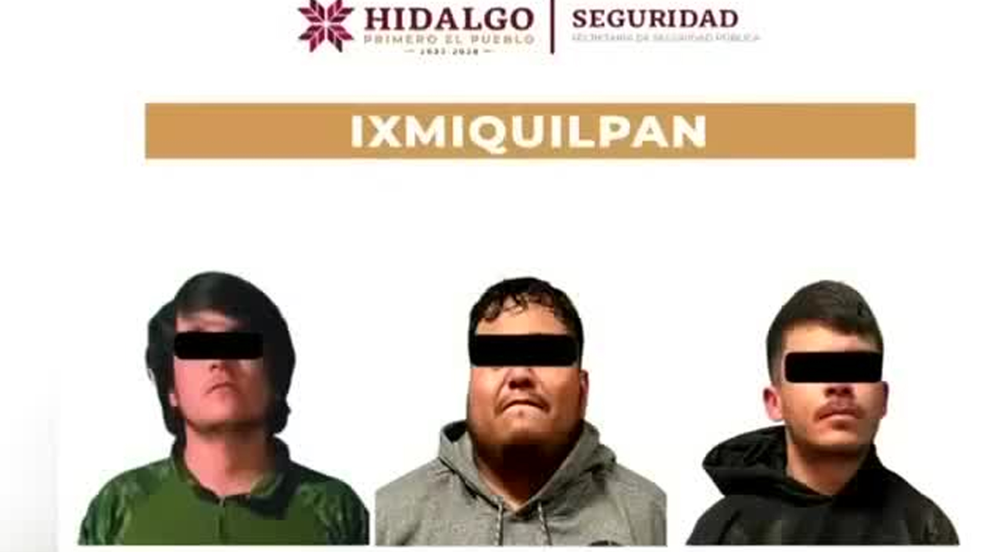 Detienen a una célula criminal en Hidalgo mientras extorsionaban comerciantes