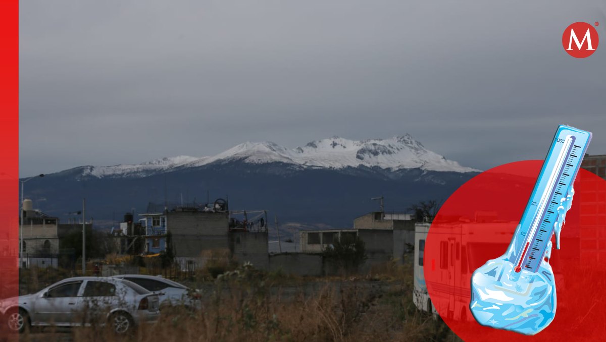 El clima provocó la caída de nieve en algunos volcanes de Edomex. Foto: (Tania Contreras/ Klipartz)