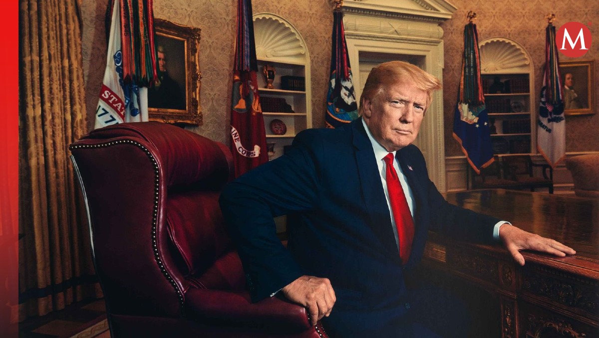 La fotografía de Trump evoca al primer mandato del empresario. | Time