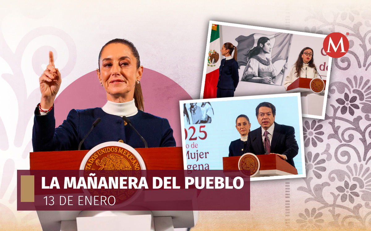 La presidenta Claudia Sheinbaum en La Mañanera del Pueblo desde Palacio Nacional. | Cuartoscuro