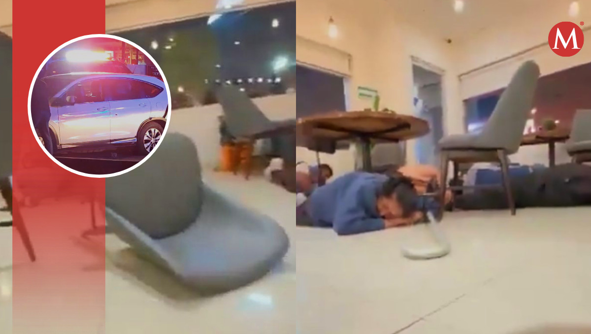 Comensales se tiran al suelo durante balacera en Puebla | Especial