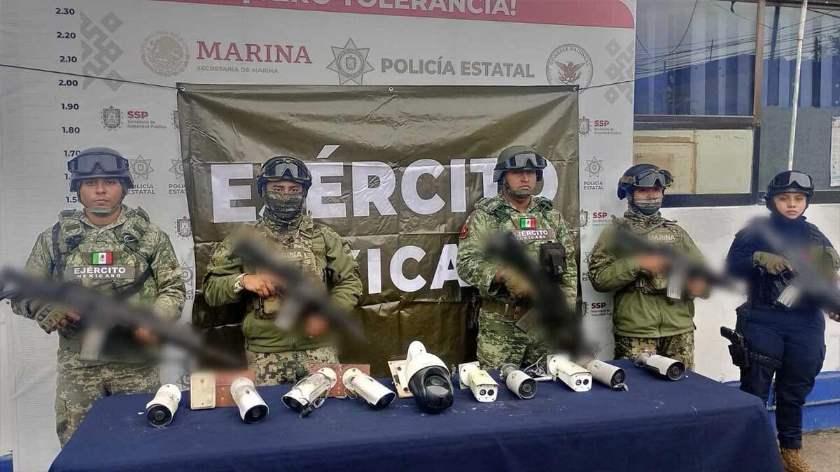 Las cámaras quedaron a disposición de la Fiscalía General del Estado de Veracruz.