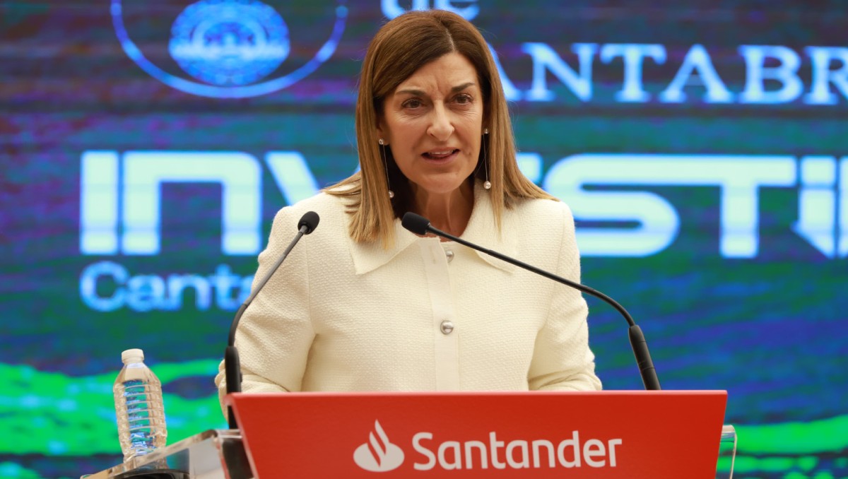 María José Sáenz, presidenta de la Comunidad Autónoma de Cantabria. Foto: Juan Carlos Bautista